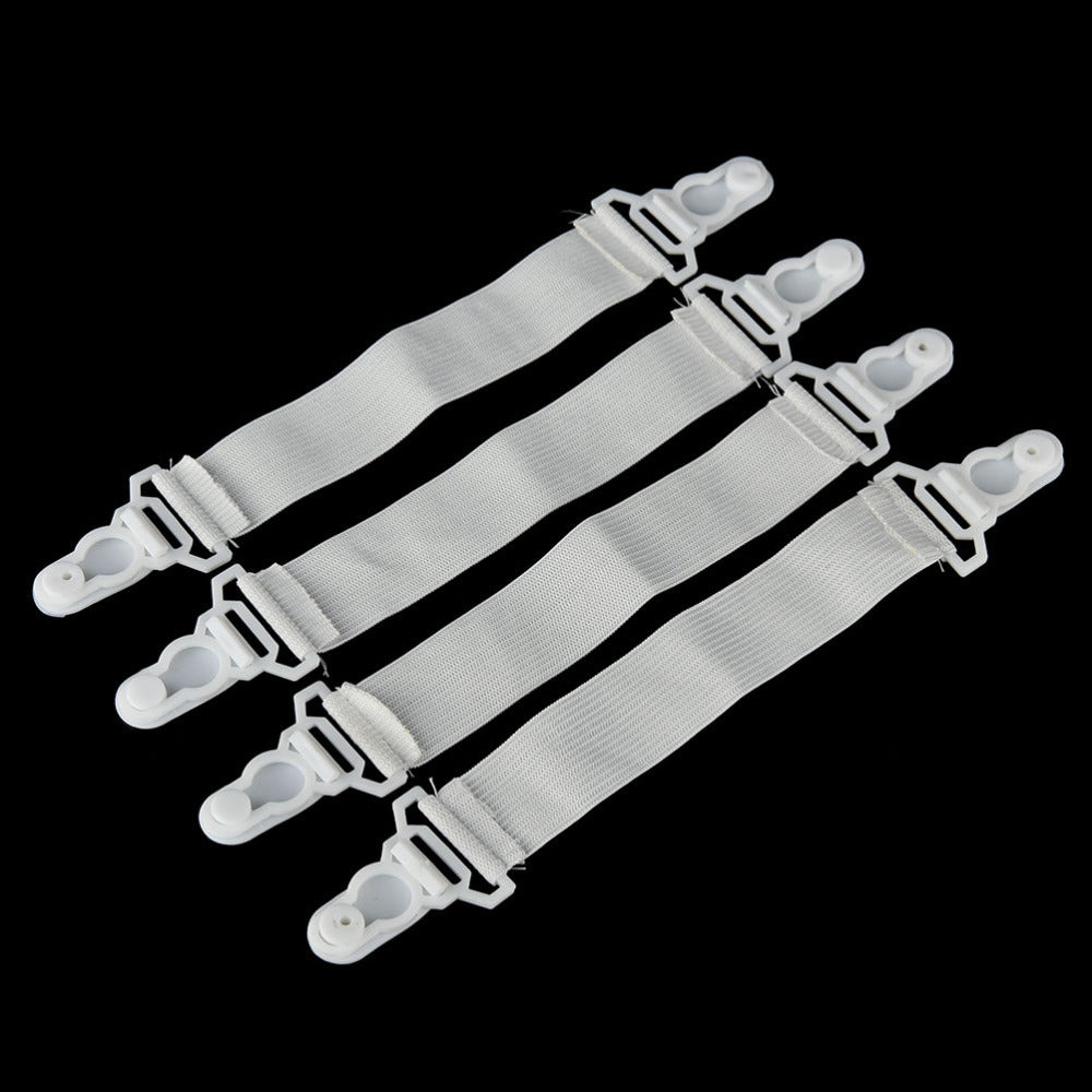 4 Pcs White Grippers Clip Fasteners