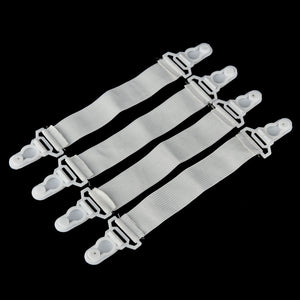 4 Pcs White Grippers Clip Fasteners