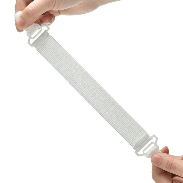 4 Pcs White Grippers Clip Fasteners